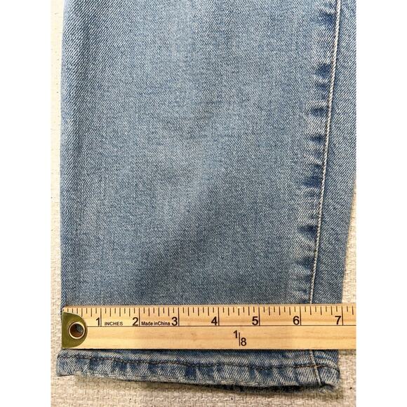 Madewell Jeans Women 28 Blue Perfect Vintage Straight in Danby Wash Knee-Rip Ed - Picture 11 of 15